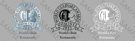 World Culinary Awards Nominee shield sample