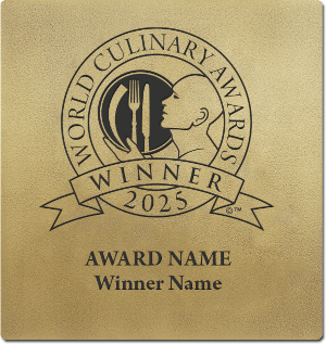 World Culinary Awards winner wall plaque